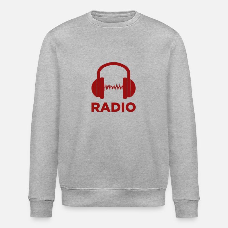 RADIO ESTÉRO - Stanley/Stella Unisex Bio-Sweatshirt ROLLER - Grau meliert
