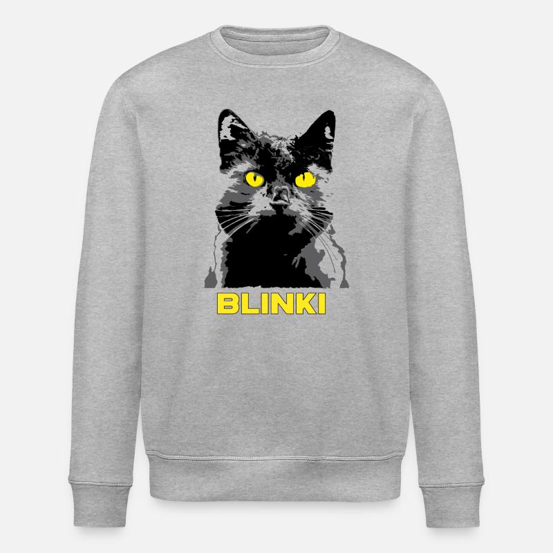 Mon chat préféré - Blinki - Sweat bio ROLLER Stanley/Stella Unisexe - gris chiné