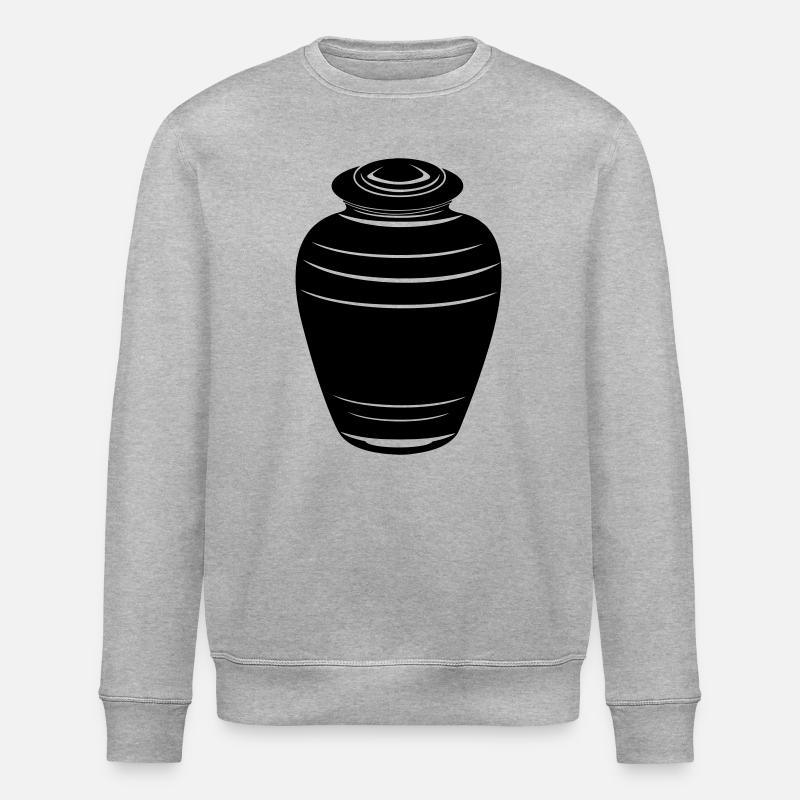 Urn ashes - Stanley/Stella ROLLER Unisex Organic Sweatshirt - heather grey