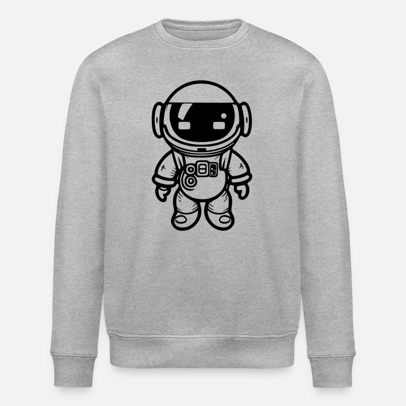 kleiner Astronaut - Stanley/Stella Unisex Bio-Sweatshirt ROLLER - Grau meliert