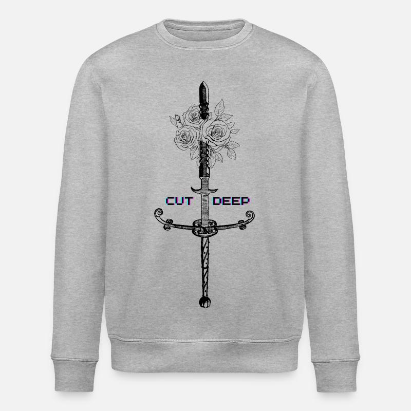 Cyber-Rose - Stanley/Stella Unisex Bio-Sweatshirt ROLLER - Grau meliert