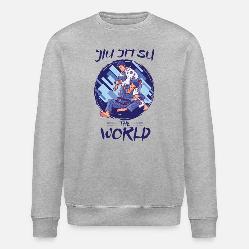 Jiu Jitsu the World - Sweat bio ROLLER Stanley/Stella Unisexe - gris chiné
