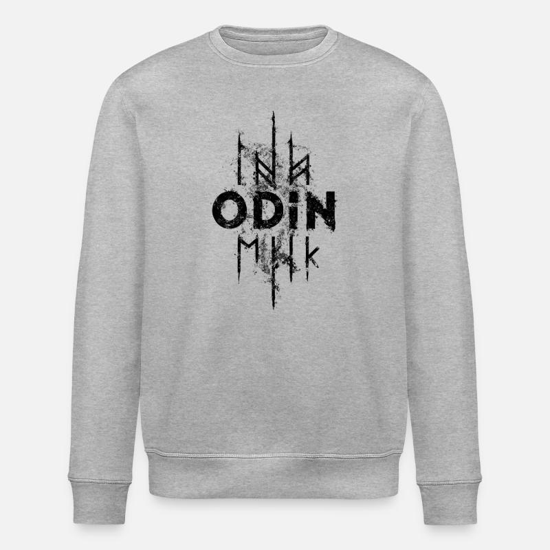 Odin-Runen-Wikinger-Edda-Gott - Stanley/Stella Unisex Bio-Sweatshirt ROLLER - Grau meliert