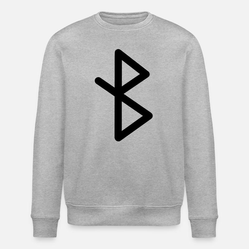 Heilung Wikingerrunen HEILUNG - Stanley/Stella Unisex Bio-Sweatshirt ROLLER - Grau meliert