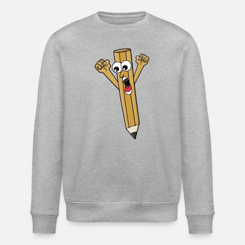 Crayon effrayé - Sweat bio ROLLER Stanley/Stella Unisexe - gris chiné