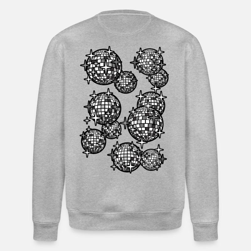 Spiegelkugeln schwarz - Stanley/Stella Unisex Bio-Sweatshirt ROLLER - Grau meliert