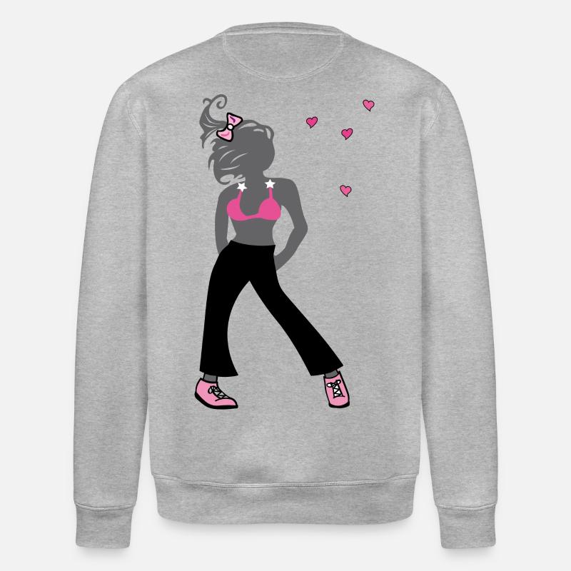 Junges Mädchen - Stanley/Stella Unisex Bio-Sweatshirt ROLLER - Grau meliert
