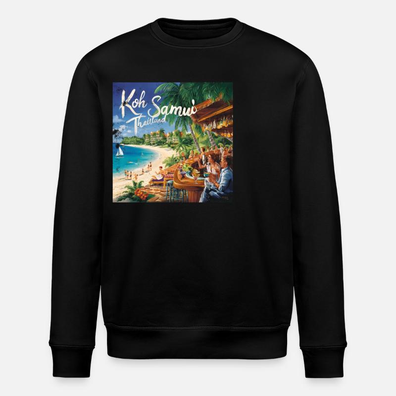Koh Samui - Stanley/Stella ROLLER Unisex Organic Sweatshirt - black