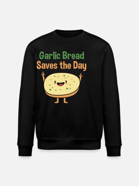 Bread Garlic - Stanley/Stella ROLLER Unisex Organic Sweatshirt - black