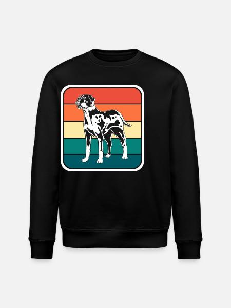 Catahoula Dog - Stanley/Stella ROLLER Unisex Organic Sweatshirt - black