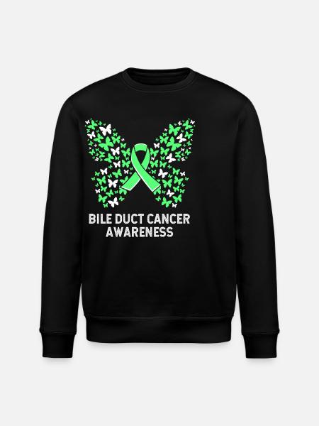 Bile duct cancer - Stanley/Stella ROLLER Unisex Organic Sweatshirt - black