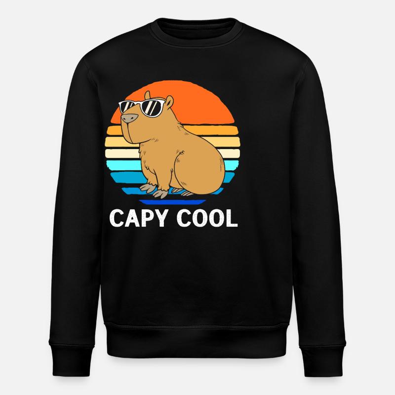 Capibara Capybara - Stanley/Stella ROLLER Unisex Organic Sweatshirt - black