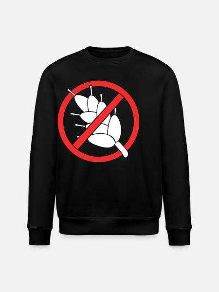 Celiac Disease Gluten Free - Stanley/Stella ROLLER Unisex Organic Sweatshirt - black