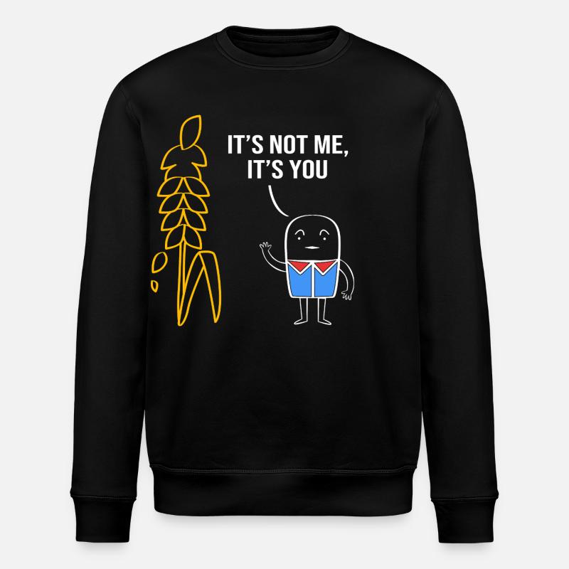 Gluten Free Celiac Disease - Stanley/Stella ROLLER Unisex Organic Sweatshirt - black