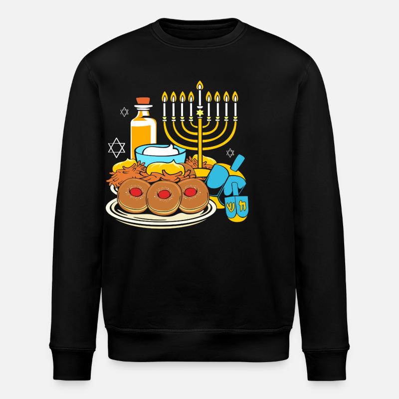 Chanukkah Hanukkah Hanukah - Stanley/Stella Unisex Bio-Sweatshirt ROLLER - Schwarz