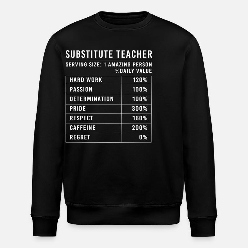 Enseignant suppléant Enseignant suppléant - Sweat bio ROLLER Stanley/Stella Unisexe - noir