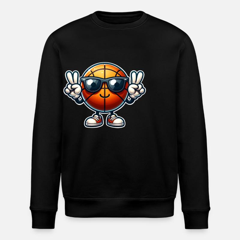 Basket-ball Joueurs de basket-ball - Sweat bio ROLLER Stanley/Stella Unisexe - noir