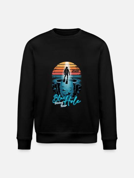 DivingTour Blue Hole 2025 - Stanley/Stella ROLLER Unisex Organic Sweatshirt - black