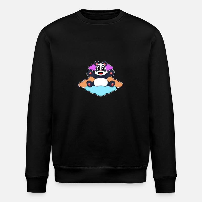 Nuages Panda - Sweat bio ROLLER Stanley/Stella Unisexe - noir