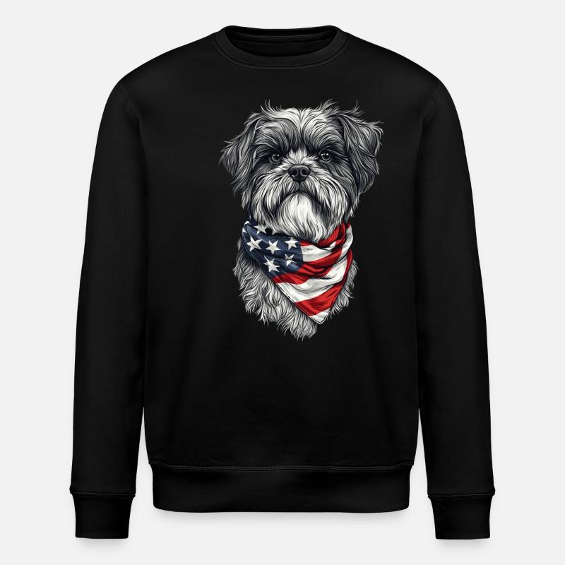Lhasa Apso - Stanley/Stella Unisex Bio-Sweatshirt ROLLER - Schwarz