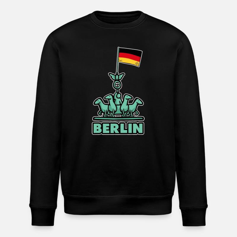 Berlin - Stanley/Stella ROLLER Unisex Organic Sweatshirt - black