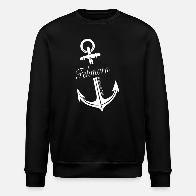 Fehmarn - Stanley/Stella Unisex Bio-Sweatshirt ROLLER - Schwarz