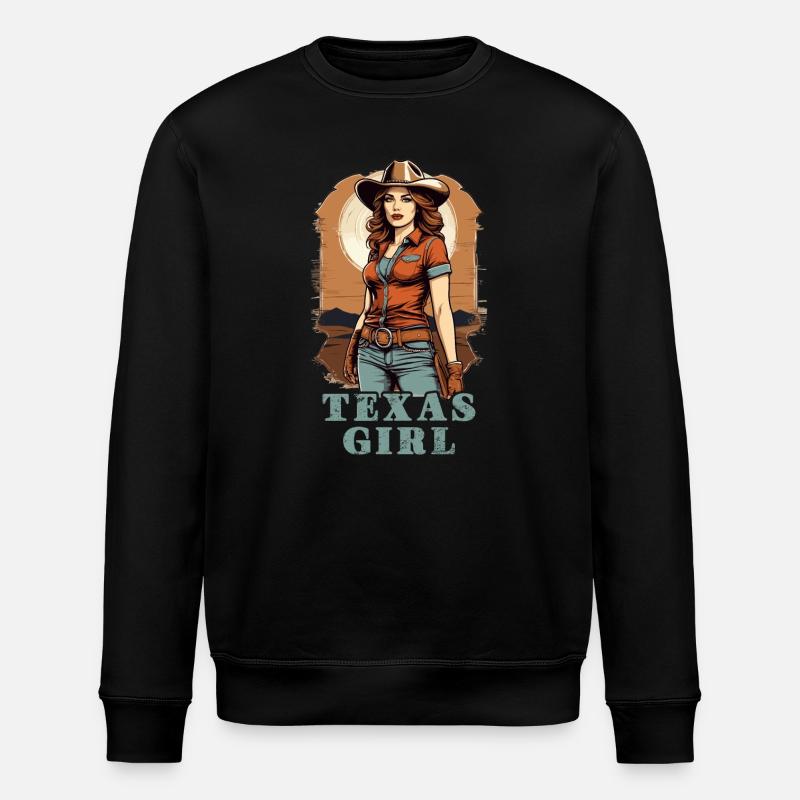 Fille du Texas - Sweat bio ROLLER Stanley/Stella Unisexe - noir