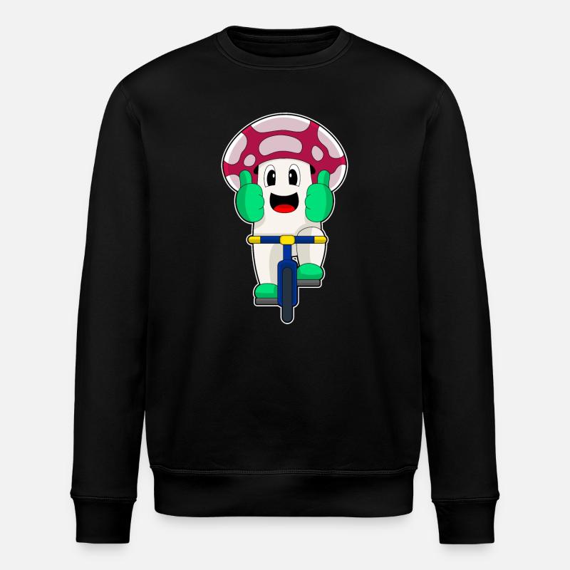 Vélo champignon - Sweat bio ROLLER Stanley/Stella Unisexe - noir