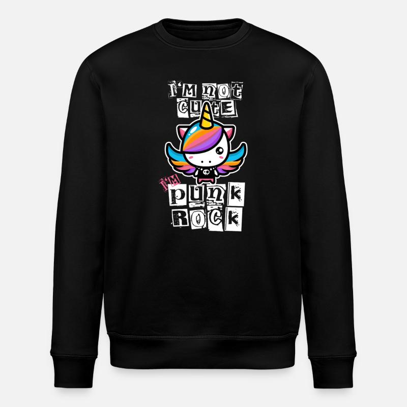 Licorne Punk Rock - Sweat bio ROLLER Stanley/Stella Unisexe - noir
