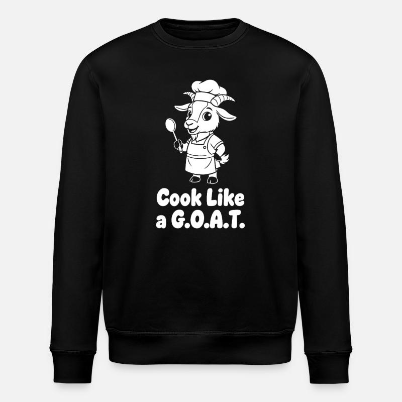 GOAT Chef Motif - Sweat bio ROLLER Stanley/Stella Unisexe - noir
