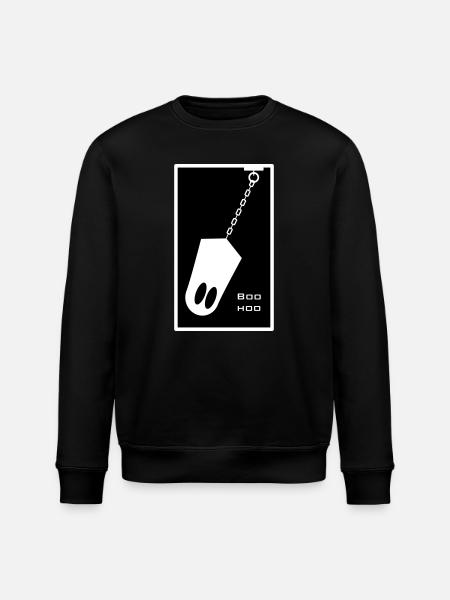 Ghost in chain - Stanley/Stella ROLLER Unisex Organic Sweatshirt - black