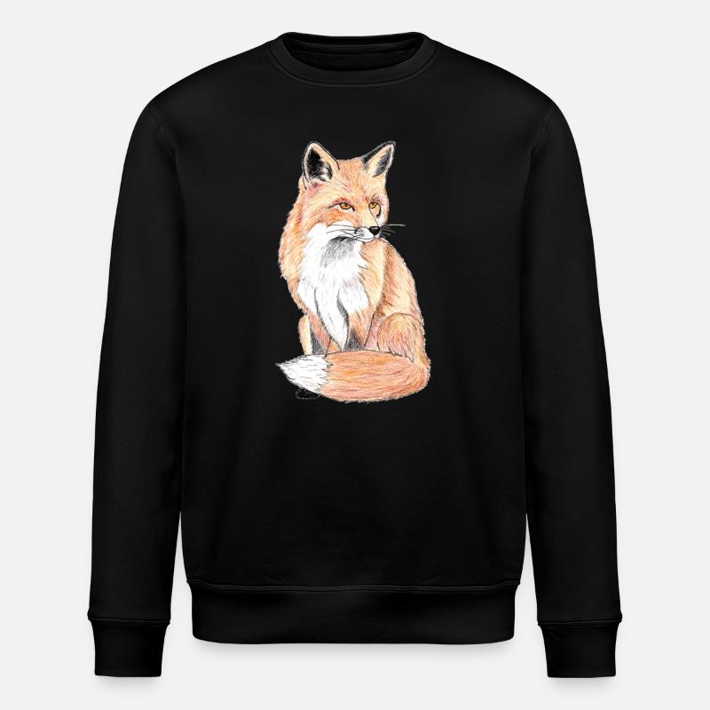 Kleiner Waldfuchs - ein sanfter Begleiter - Stanley/Stella Unisex Bio-Sweatshirt ROLLER - Schwarz