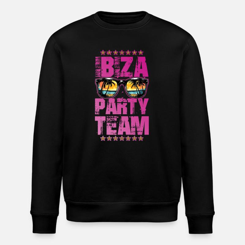 Ibiza Party Team - Stanley/Stella Unisex Bio-Sweatshirt ROLLER - Schwarz