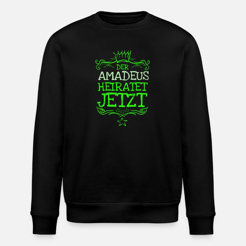 Amadeus as Bachelor - Stanley/Stella ROLLER Unisex Organic Sweatshirt - black