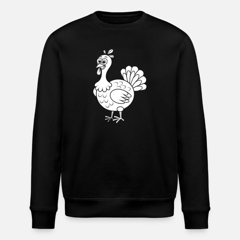 dinde - Sweat bio ROLLER Stanley/Stella Unisexe - noir