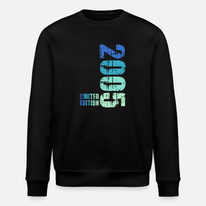 20th Birthday Class 2005 - Stanley/Stella ROLLER Unisex Organic Sweatshirt - black