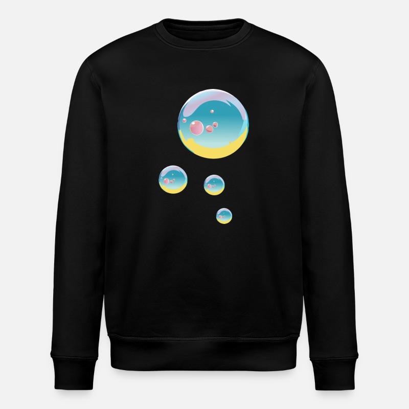 Seifenblasen - Stanley/Stella Unisex Bio-Sweatshirt ROLLER - Schwarz