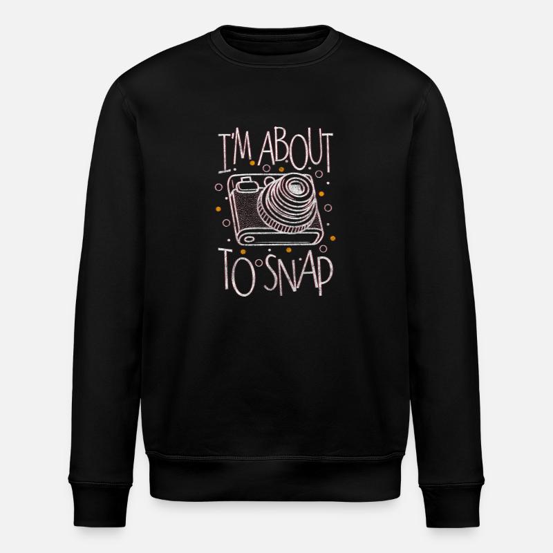 Fotografin Bild Herzschlag - Stanley/Stella Unisex Bio-Sweatshirt ROLLER - Schwarz