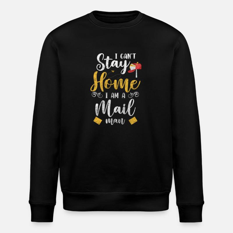 Poste Travail Facteur - Sweat bio ROLLER Stanley/Stella Unisexe - noir