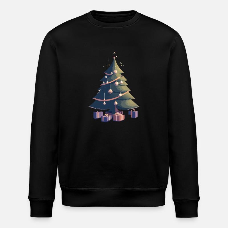 Arbre de Noël lumineux - Sweat bio ROLLER Stanley/Stella Unisexe - noir