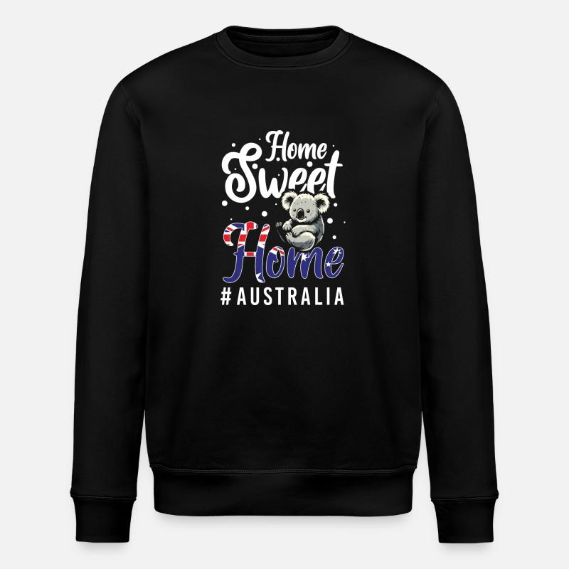 Drapeau Kangourou Continent Cimier - Sweat bio ROLLER Stanley/Stella Unisexe - noir