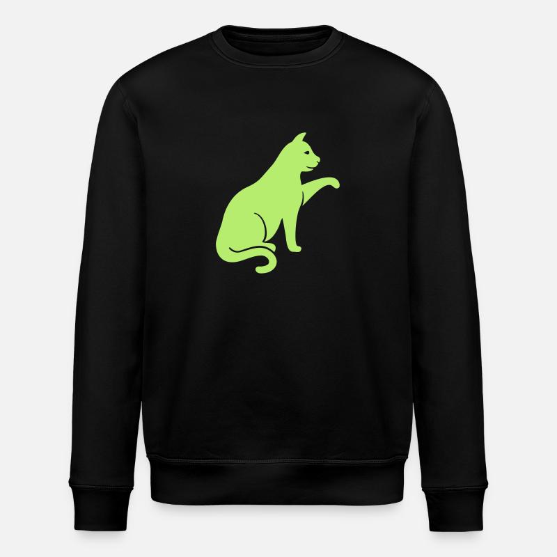 Katze - Stanley/Stella Unisex Bio-Sweatshirt ROLLER - Schwarz
