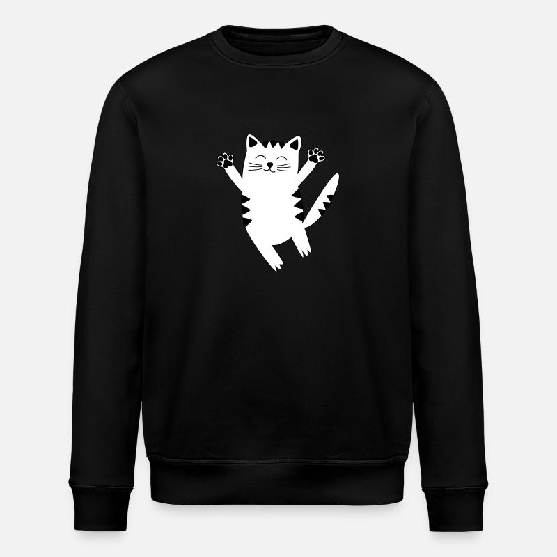 cat - Stanley/Stella ROLLER Unisex Organic Sweatshirt - black