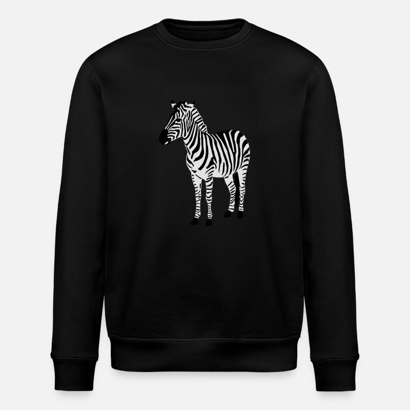 Zebra - Sweat bio ROLLER Stanley/Stella Unisexe - noir