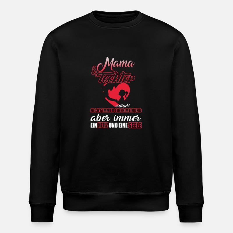 Mama Tochter - Stanley/Stella Unisex Bio-Sweatshirt ROLLER - Schwarz