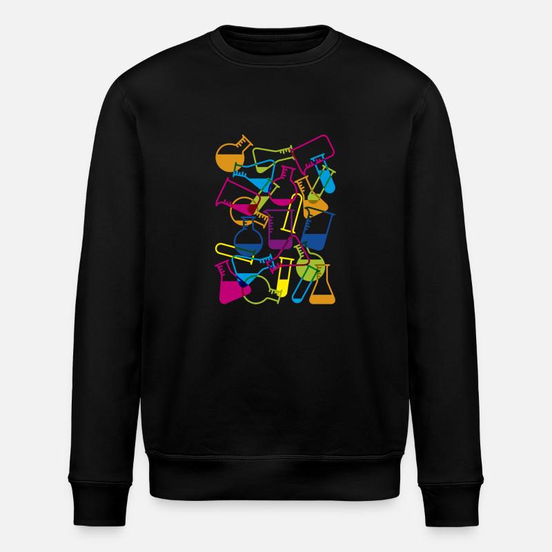 Laborglas mit Chemikalien - Stanley/Stella Unisex Bio-Sweatshirt ROLLER - Schwarz