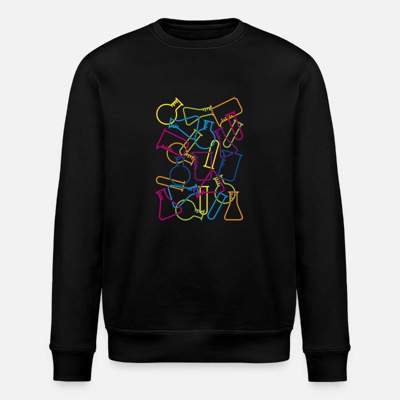 Large Laboratory Glassware - Stanley/Stella ROLLER Unisex Organic Sweatshirt - black