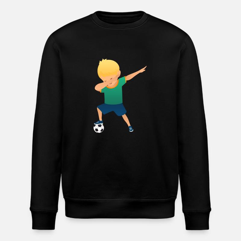 Soccer Boy Dab Dance - Stanley/Stella ROLLER Unisex Organic Sweatshirt - black