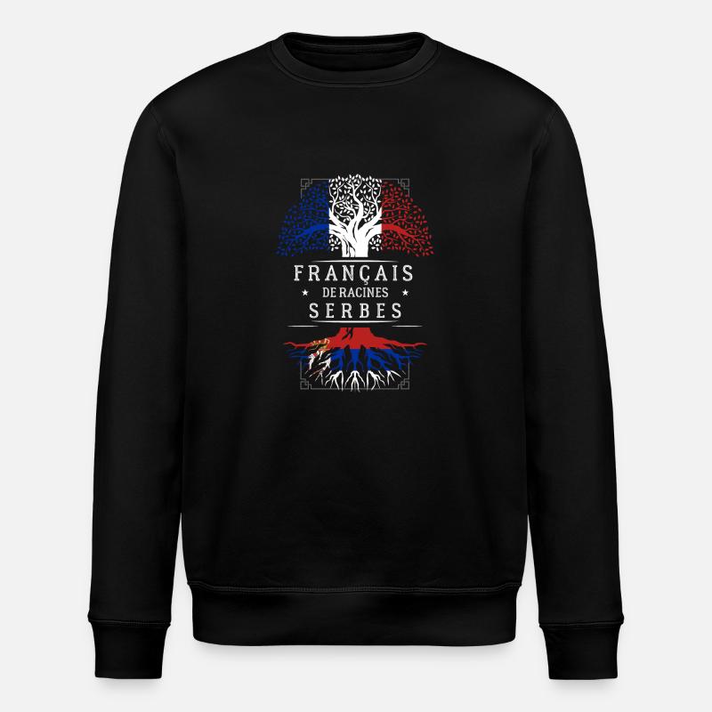 Racines Serbes - Sweat bio ROLLER Stanley/Stella Unisexe - noir