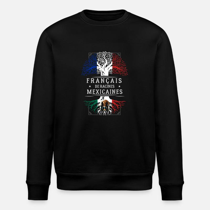 Racines Mexicaines - Sweat bio ROLLER Stanley/Stella Unisexe - noir
